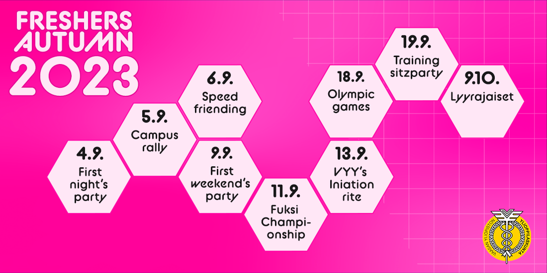 Schedule for freshers autumn 2023