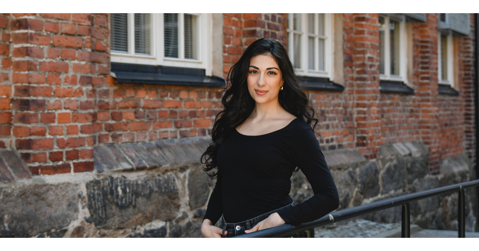 Helen Kratag on campus.