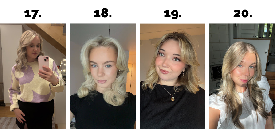 Neljä valokuvaa alla luetelluista tutoreista