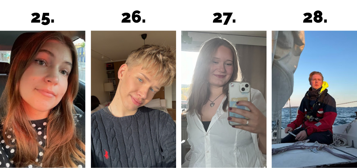 Neljä valokuvaa alla luetelluista tutoreista