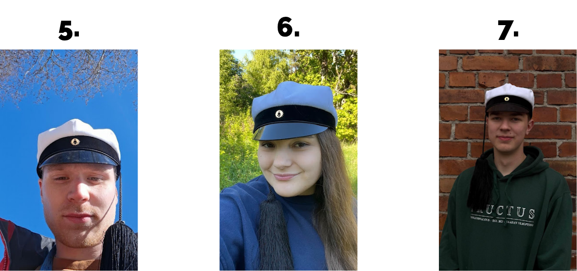 Kolme valokuvaa alla luetelluista tutoreista.